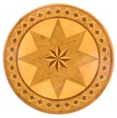 Austrian Biedermeier Maple Star Table