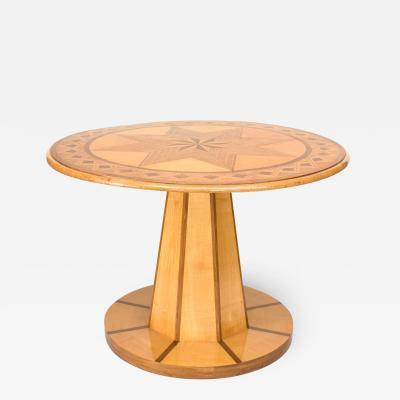 Austrian Biedermeier Maple Star Table