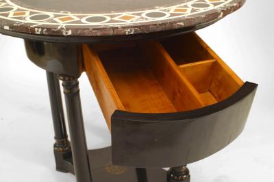 Austrian Biedermeier Marble Top Center Table