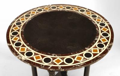 Austrian Biedermeier Marble Top Center Table