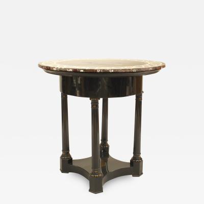 Austrian Biedermeier Marble Top Center Table