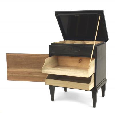 Austrian Biedermeier Style Ebonized Commode