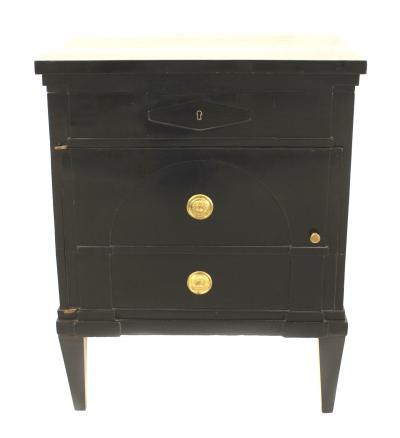 Austrian Biedermeier Style Ebonized Commode