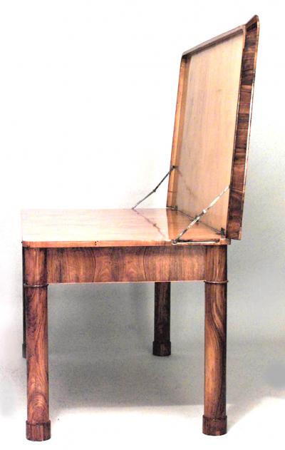Austrian Biedermeier Walnut Architects Desk