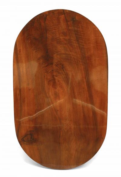 Austrian Biedermeier Walnut Oval Center Table