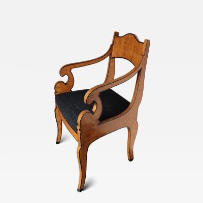 Austrian Burr Maple Armchair