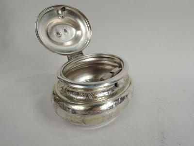 Austrian Classical Medallion Box with Sweet Sentimental Finial