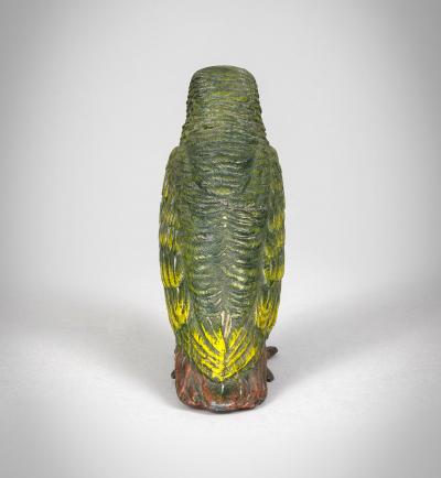 Austrian Cold Paint Bronze Parrot Watch Holder
