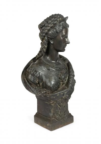 Austrian Hungarian Iron Queen Elizabeth Bust
