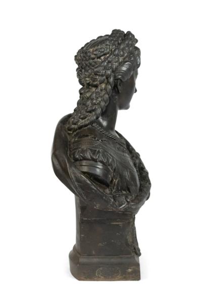Austrian Hungarian Iron Queen Elizabeth Bust