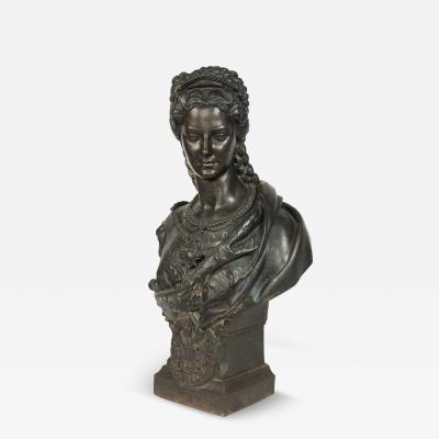 Austrian Hungarian Iron Queen Elizabeth Bust