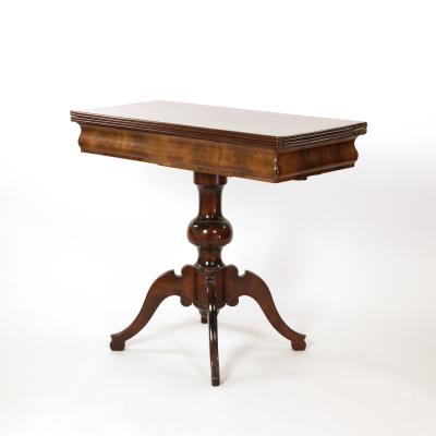 Austrian Mahogany Game Table with a Concealed Backgammon Board Circa 1860 