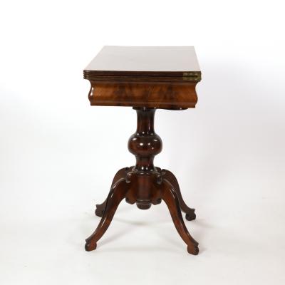 Austrian Mahogany Game Table with a Concealed Backgammon Board Circa 1860 