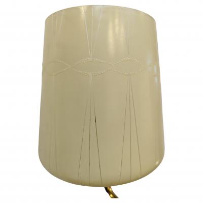 Austrian Mid Century Brass Opaline Glass Chandelier