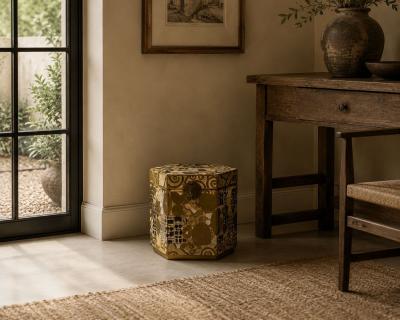 Austrian Modern Storage Box Gustav Klimt Style Wallpaper 20th c 