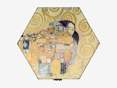 Austrian Modern Storage Box Gustav Klimt Style Wallpaper 20th c 