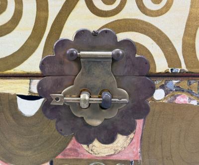 Austrian Modern Storage Box Gustav Klimt Style Wallpaper 20th c 