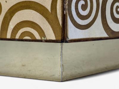 Austrian Modern Storage Box Gustav Klimt Style Wallpaper 20th c 