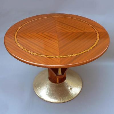 Austrian Secessionist Period Circular Game Table