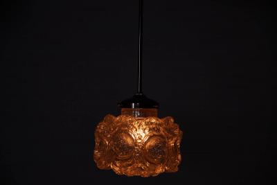 Austrian Textured Glass Pendant