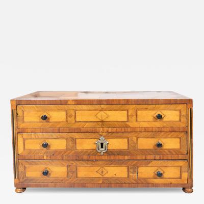 Austrian Tulipwood Miniature Chest Of Drawers