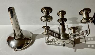 Austrian Vienna Secession Silver Candelabra Circa 1910