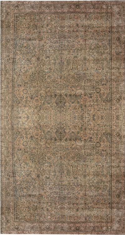 Authenric Persian Kirman Hand Knotted Wool Rug