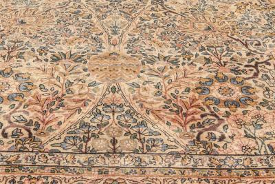 Authenric Persian Kirman Hand Knotted Wool Rug