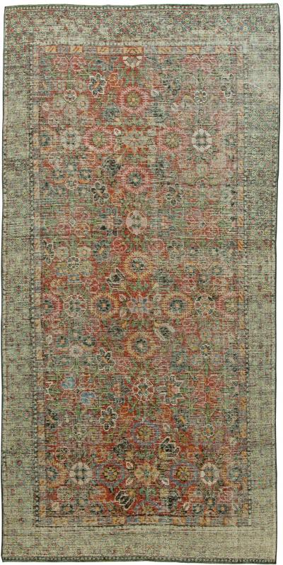 Authentic 1850s Samarkand Handmade Silk Rug
