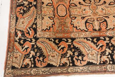 Authentic 1900s Karabagh Bold Design Handmade Wool Rug