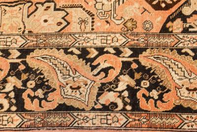 Authentic 1900s Karabagh Bold Design Handmade Wool Rug