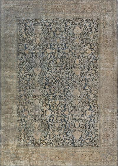 Authentic 1900s Large Persian Khorassan Carpet
