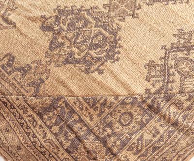 Authentic 1900s Oversized Turkish Oushak Rug