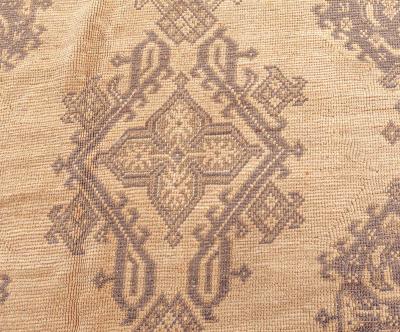 Authentic 1900s Oversized Turkish Oushak Rug