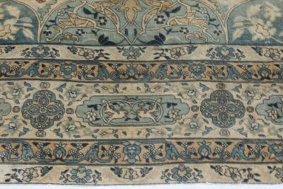 Authentic 1900s Persian Kirman Handmade Wool Carpet
