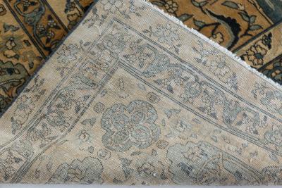 Authentic 1900s Persian Kirman Handmade Wool Carpet
