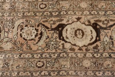 Authentic 1900s Persian Tabriz Handmade Wool Carpet