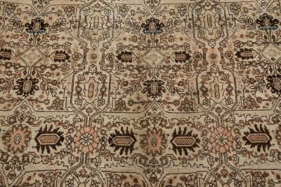 Authentic 1900s Persian Tabriz Handmade Wool Carpet