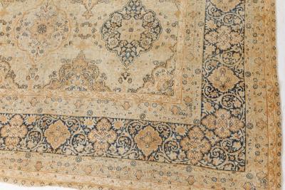 Authentic 1900s Persian Tabriz Handmade Wool Carpet