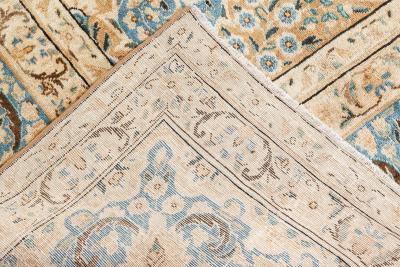 Authentic 1900s Persian Tabriz Handmade Wool Rug