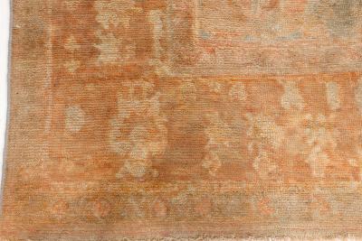 Authentic 1900s Turkish Oushak Handmade Wool Rug