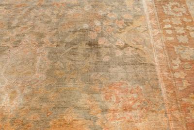 Authentic 1900s Turkish Oushak Handmade Wool Rug