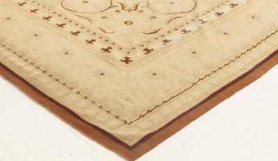 Authentic 19th Century French Aubusson Handmade Wool Rug