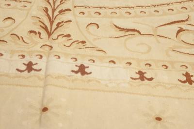 Authentic 19th Century French Aubusson Handmade Wool Rug