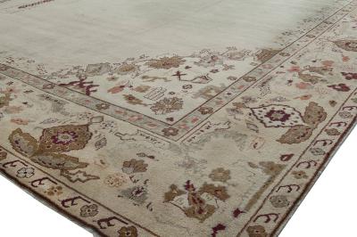 Authentic 19th Century Indian Amritsar Handmade Wool Rug