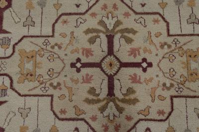 Authentic 19th Century Indian Amritsar Handmade Wool Rug