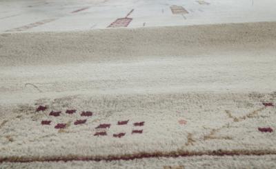 Authentic 19th Century Indian Amritsar Handmade Wool Rug