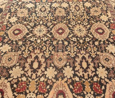 Authentic 19th Century Karabagh Botanic Handmade Wool Carpet