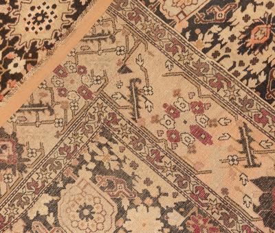 Authentic 19th Century Karabagh Botanic Handmade Wool Carpet