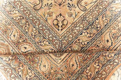 Authentic 19th Century Oversized Persian Kirman Handmade Wool Rug